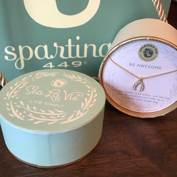 Spartina 449 Jewelry - Sea La Vie wishbone necklace